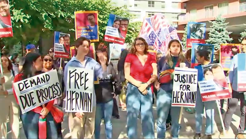 Manifestantes piden a ICE que deje en libertad a salvadoreño detenido 1 Manifestantes piden a ICE que deje en libertad a salvadoreño detenido