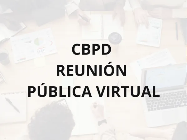 CBPD – Reunión pública virtual