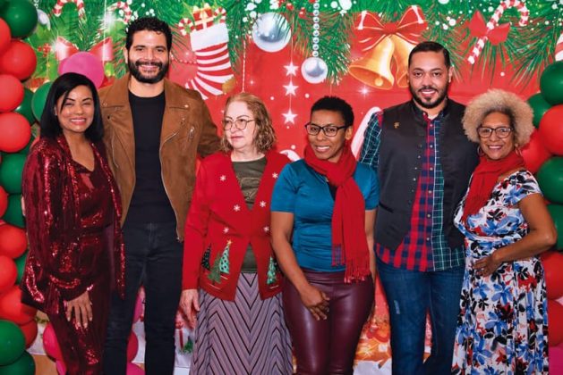 Raquel Quesada, Yonatan Quezada, Taina Mathurrin y Emilio Cordero, Amada Gregory