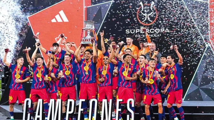 Barcelona gana la Supercopa de España al ganar 3-2 a Real Madrid