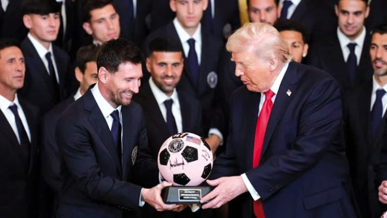 Trump recibió al Inter de Messi en la Casa Blanca