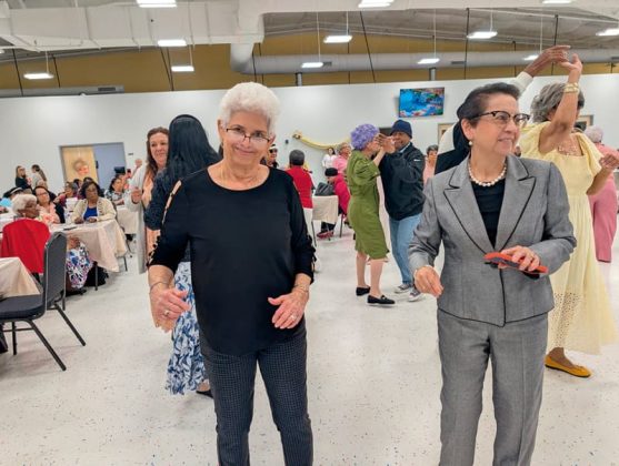 Amparo S&aacute;nchez y Mar&iacute;a Teresa Chamarro de Vernot.