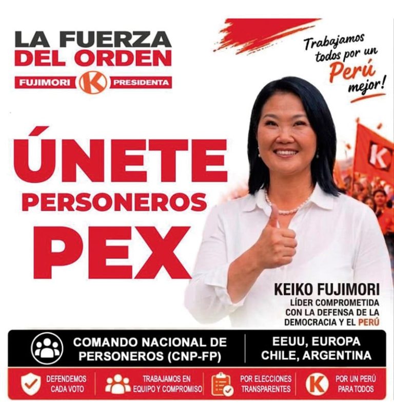 Keiko va segura a la segunda vuelta