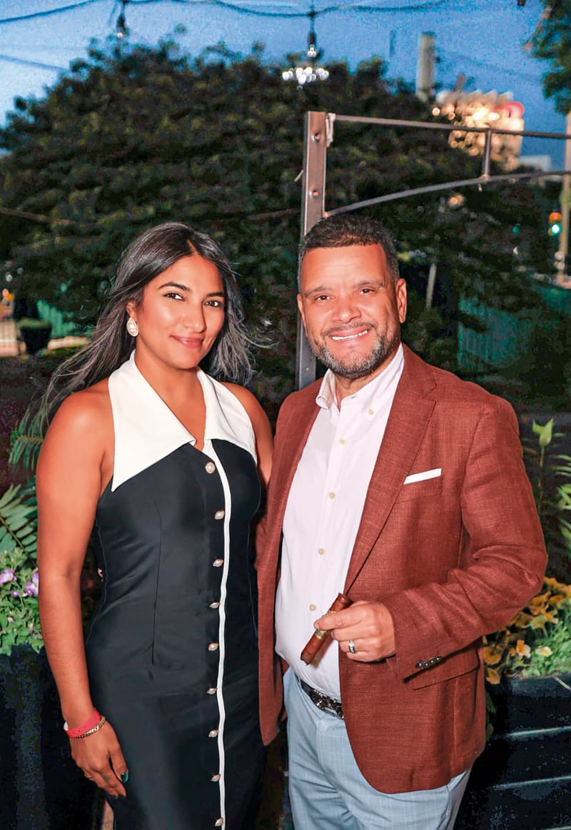 Los protagonistas de la Feria, Francisco Marte y Cindy Marte.