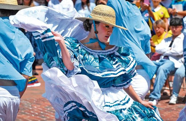 Colombianos celebraron la fecha de su Independencia