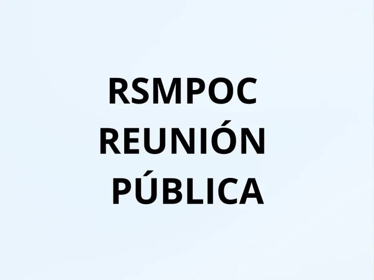 RSMPOC REUNIÓN PÚBLICA VIRTUAL