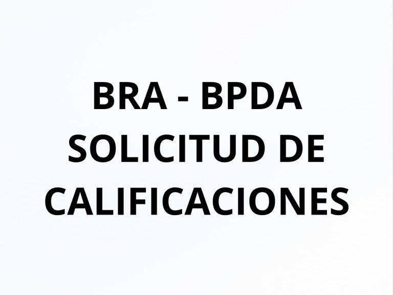 SOLICITUD DE CALIFICACIONES