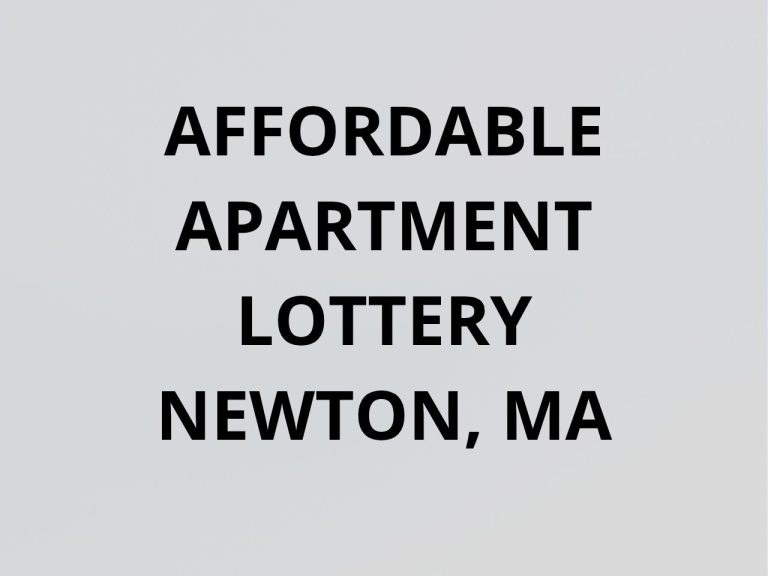 AFFORDABLE APARTMENT LOTTERY