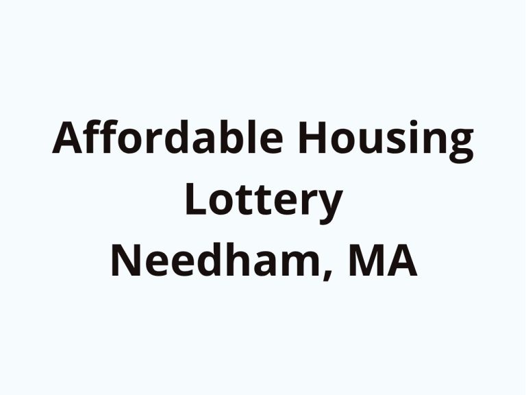 Housing Lottery – Needham, MA