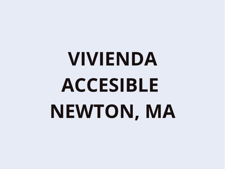 VIVIENDA ACCESIBLE EN NEWTON