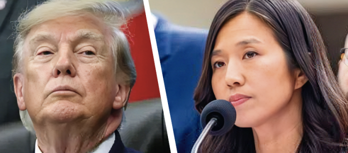 Michelle Wu y Trump