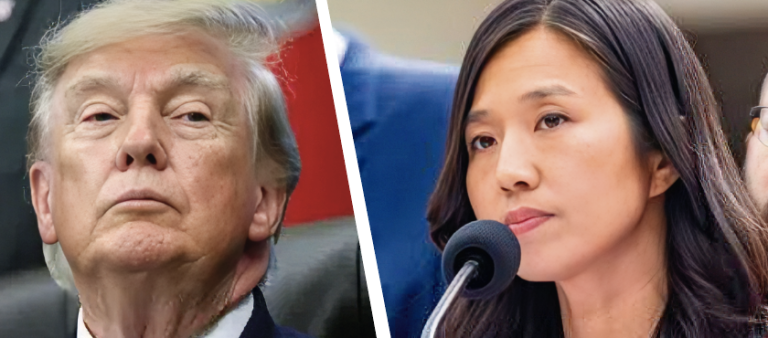 Michelle Wu y Trump
