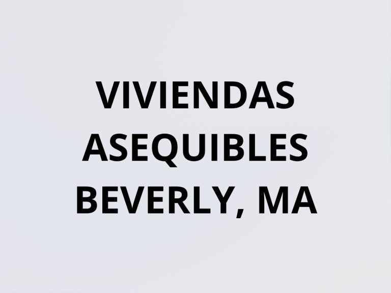 Affordable Homeownership Opportunity – Beverly, MA