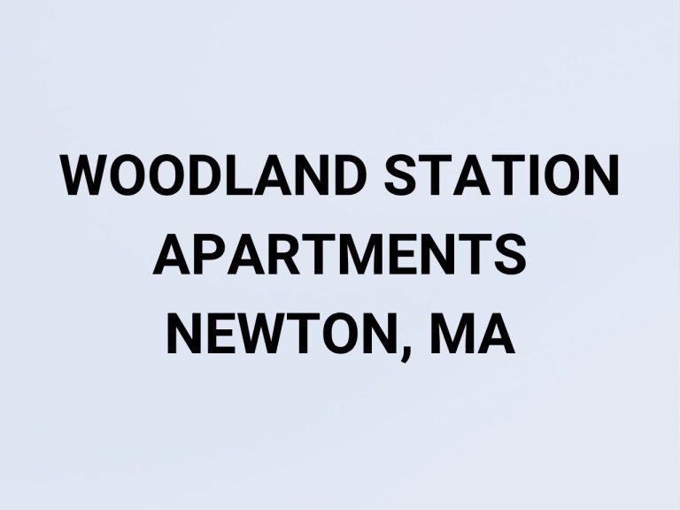 WOODLAND STATION APARTMENTS – NEWTON