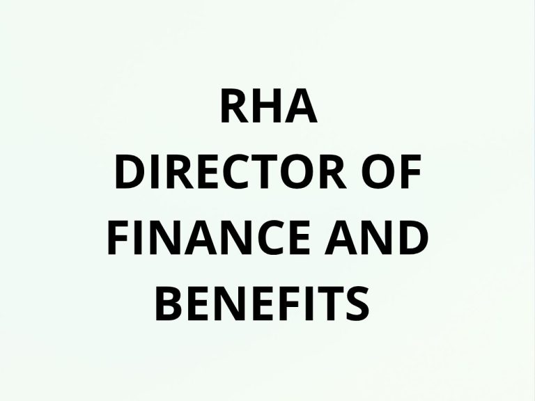 RHA – Director of Finance and Benefits